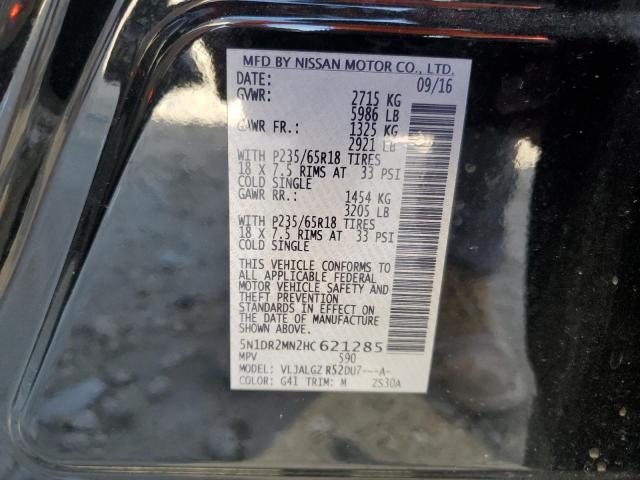 Photo 10 from auction – 2017 NISSAN PATHFINDER with VIN 5N1DR2MN2HC621285