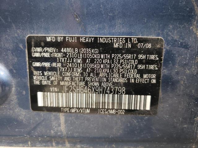 Photo 14 from auction – 2009 SUBARU FORESTER 2 with VIN JF2SH646X9H743798