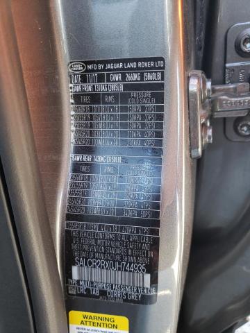 Photo 10 from auction – 2018 LAND ROVER DISCOVERY with VIN SALCR2RX0JH744935