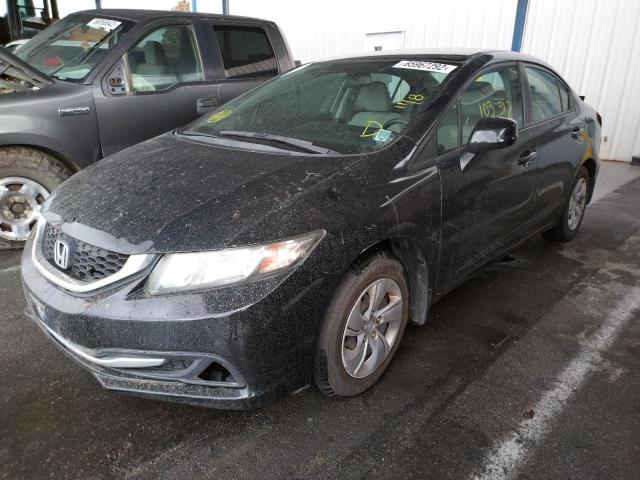 Photo 2 from auction – 2013 HONDA CIVIC LX with VIN 19XFB2F54DE273393