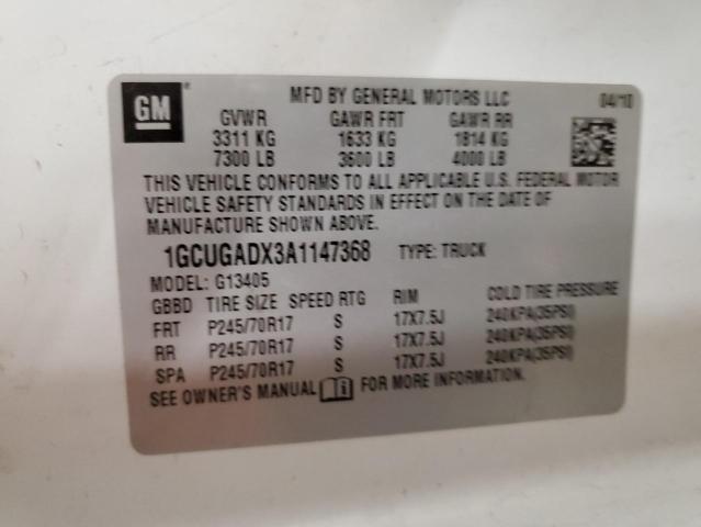Photo 10 from auction – 2010 CHEVROLET EXPRESS G1 with VIN 1GCUGADX3A1147368
