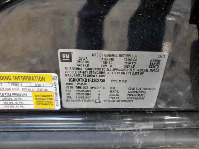 Photo 10 from auction – 2015 GMC ACADIA DEN with VIN 1GKKVTKD1FJ302738