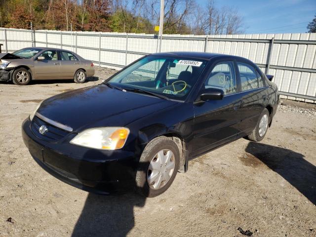 Photo 2 from auction – 2001 HONDA CIVIC LX with VIN 2HGES16591H592084