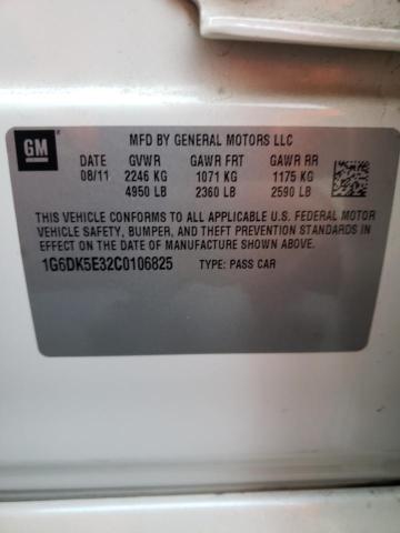 Photo 10 from auction – 2012 CADILLAC CTS PERFOR with VIN 1G6DK5E32C0106825