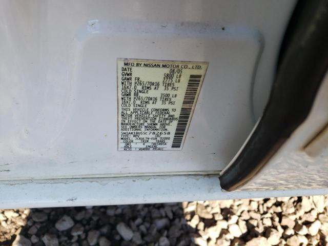 Photo 10 from auction – 2005 NISSAN PATHFINDER with VIN 5N1AR18U55C782658