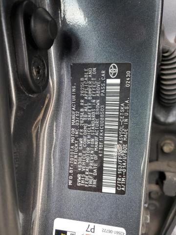 Photo 10 from auction – 2012 TOYOTA CAMRY BASE with VIN 4T1BF1FK4CU088503