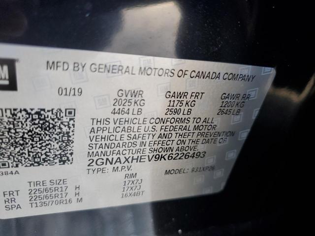Photo 10 from auction – 2019 CHEVROLET EQUINOX LS with VIN 2GNAXHEV9K6226493