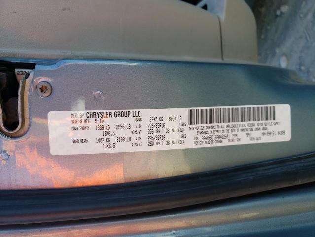 Photo 10 from auction – 2010 CHRYSLER TOWN & COU with VIN 2A4RR8D16AR422841