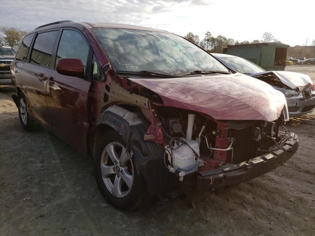 TOYOTA SIENNA LE 2018 with VIN 5TDKZ3DC5JS908141 - Photo from auction