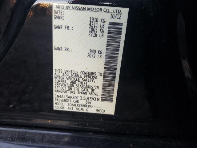 Photo 10 from auction – 2013 NISSAN ALTIMA 2.5 with VIN 1N4AL3AP2DC158908
