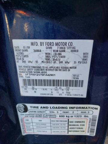 Photo 10 from auction – 2009 FORD F150 SUPER with VIN 1FTPW12V79FA42901