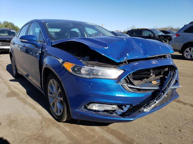 FORD FUSION SE 2017 with VIN 3FA6P0PUXHR345634 - Photo from auction
