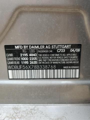 Photo 10 from auction – 2008 MERCEDES-BENZ E 350 with VIN WDBUF56X78B338768