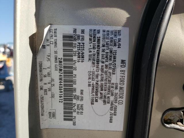 Photo 10 from auction – 2004 MERCURY GRAND MARQ with VIN 2MEFM74W44X691612