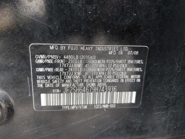 Photo 10 from auction – 2009 SUBARU FORESTER 2 with VIN JF2SH64679H743936