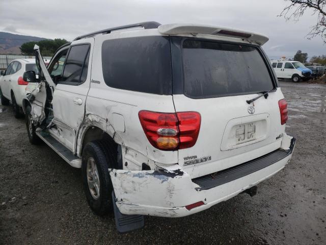 Photo 3 from auction – 2002 TOYOTA SEQUOIA LI with VIN 5TDZT38A42S058349