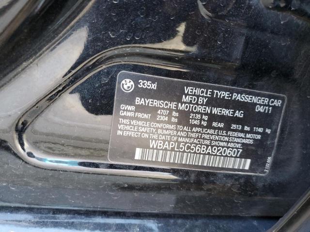 Photo 10 from auction – 2011 BMW 335XI with VIN WBAPL5C56BA920607