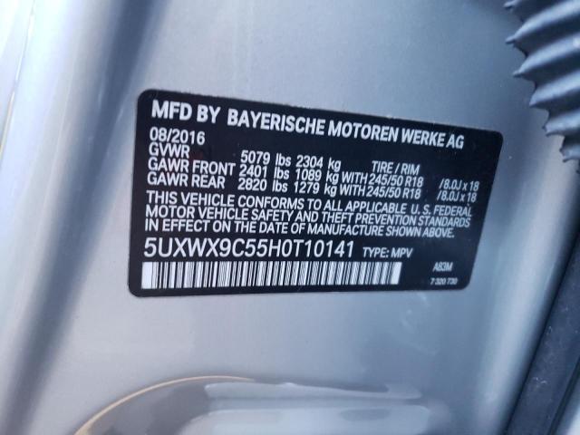 Photo 10 from auction – 2017 BMW X3 XDRIVE2 with VIN 5UXWX9C55H0T10141