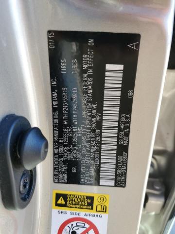 Photo 10 from auction – 2015 TOYOTA HIGHLANDER with VIN 5TDDKRFH3FS126789