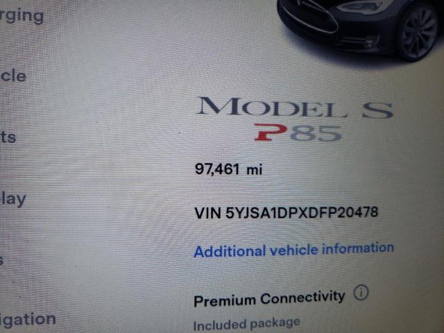 Photo 8 from auction – 2013 TESLA MODEL S with VIN 5YJSA1DPXDFP20478
