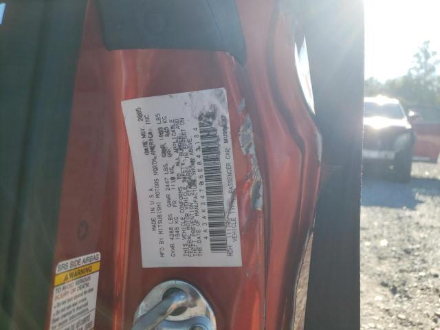 Photo 10 from auction – 2006 MITSUBISHI ECLIPSE GT with VIN 4A3AK34T06E043184