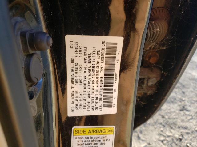 Photo 10 from auction – 2012 ACURA TL with VIN 19UUA8F56CA000746