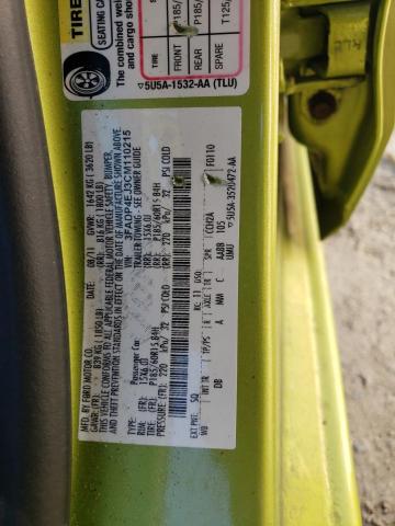 Photo 10 from auction – 2012 FORD FIESTA SE with VIN 3FADP4EJ3CM110215