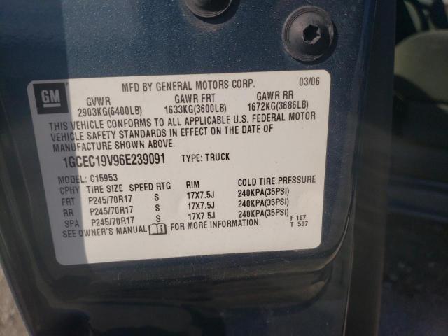 Photo 10 from auction – 2006 CHEVROLET SILVERADO with VIN 1GCEC19V96E239091