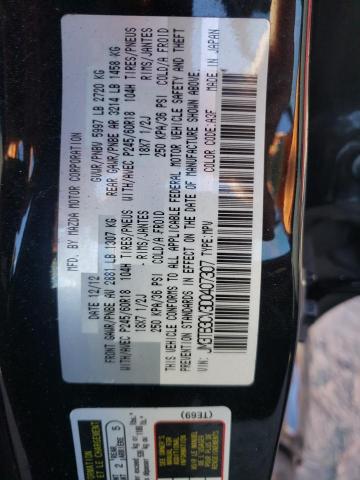 Photo 10 from auction – 2013 MAZDA CX-9 TOURI with VIN JM3TB3CV3D0407307