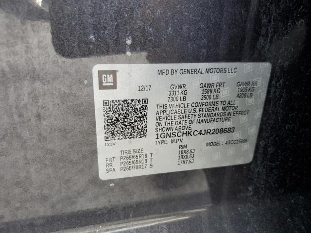 Photo 10 from auction – 2018 CHEVROLET SUBURBAN C with VIN 1GNSCHKC4JR208683