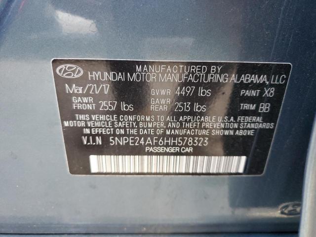 Photo 10 from auction – 2017 HYUNDAI SONATA SE with VIN 5NPE24AF6HH578323
