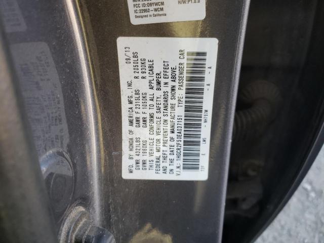 Photo 10 from auction – 2014 HONDA ACCORD SPO with VIN 1HGCR2F50EA037151