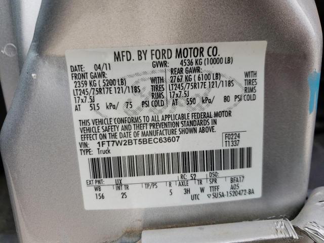 Photo 10 from auction – 2011 FORD F250 SUPER with VIN 1FT7W2BT5BEC63607