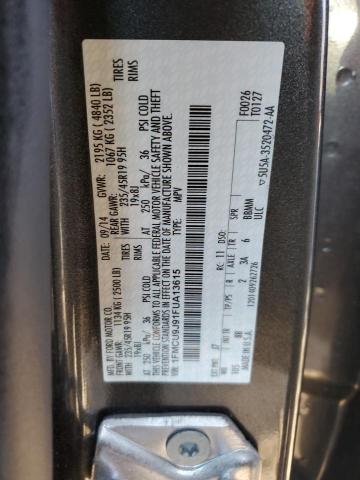 Photo 10 from auction – 2015 FORD ESCAPE TIT with VIN 1FMCU9J91FUA13615