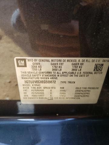 Photo 10 from auction – 2014 GMC SIERRA K15 with VIN 3GTU2VEC8EG509672