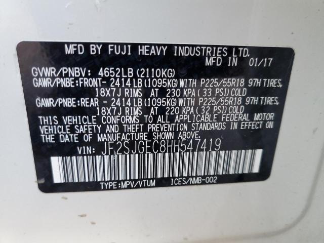 Photo 10 from auction – 2017 SUBARU FORESTER 2 with VIN JF2SJGEC8HH547419
