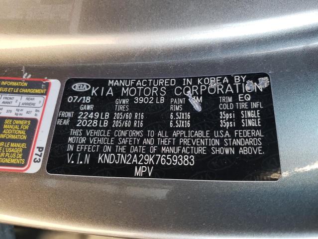 Photo 10 from auction – 2019 KIA SOUL with VIN KNDJN2A29K7659383