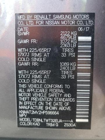 Photo 10 from auction – 2017 NISSAN ROGUE S with VIN KNMAT2MV2HP596664