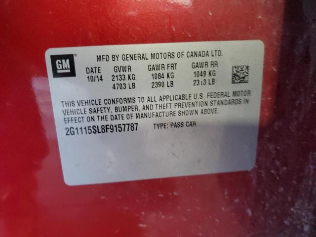 Photo 10 from auction – 2015 CHEVROLET IMPALA LT with VIN 2G1115SL8F9157787