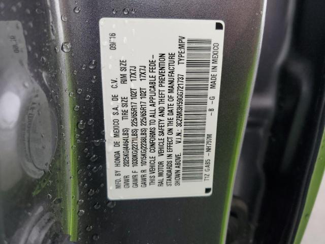 Photo 10 from auction – 2016 HONDA CR-V EX with VIN 3CZRM3H59GG721737