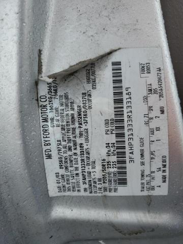 Photo 10 from auction – 2003 FORD FOCUS ZX3 with VIN 3FAHP31333R133189
