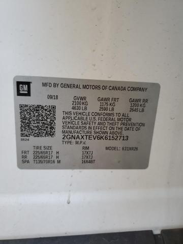 Photo 10 from auction – 2019 CHEVROLET EQUINOX LT with VIN 2GNAXTEV6K6152713