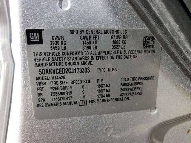 Photo 10 from auction – 2012 BUICK ENCLAVE with VIN 5GAKVCED2CJ173333