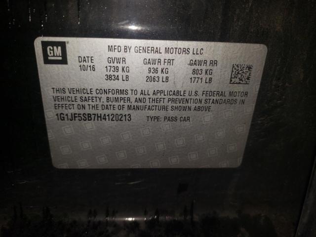 Photo 10 from auction – 2017 CHEVROLET SONIC PREM with VIN 1G1JF5SB7H4120213