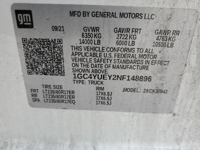 Photo 10 from auction – 2022 CHEVROLET SILVERADO with VIN 1GC4YUEY2NF148896