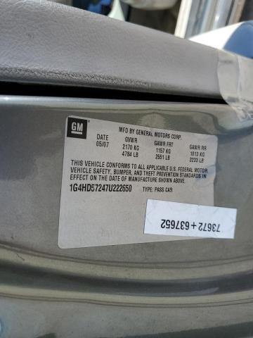 Photo 10 from auction – 2007 BUICK LUCERNE CX with VIN 1G4HD57247U222650