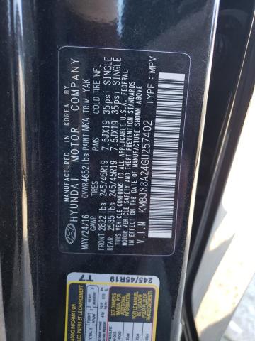 Photo 10 from auction – 2016 HYUNDAI TUCSON LIM with VIN KM8J33A24GU257402