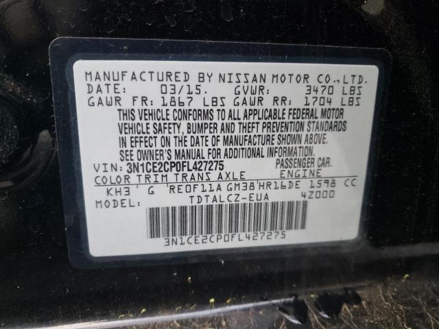 Photo 10 from auction – 2015 NISSAN VERSA NOTE with VIN 3N1CE2CP0FL427275