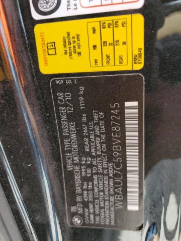 Photo 10 from auction – 2011 BMW 128 I with VIN WBAUL7C59BVE87245