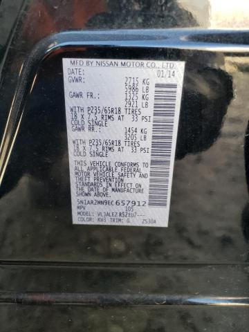 Photo 10 from auction – 2014 NISSAN PATHFINDER with VIN 5N1AR2MN9EC657912